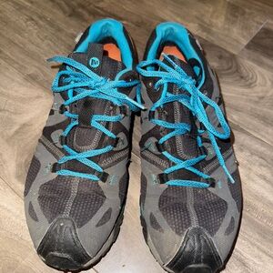 Merrell Gray and Blue Athletic Shoes